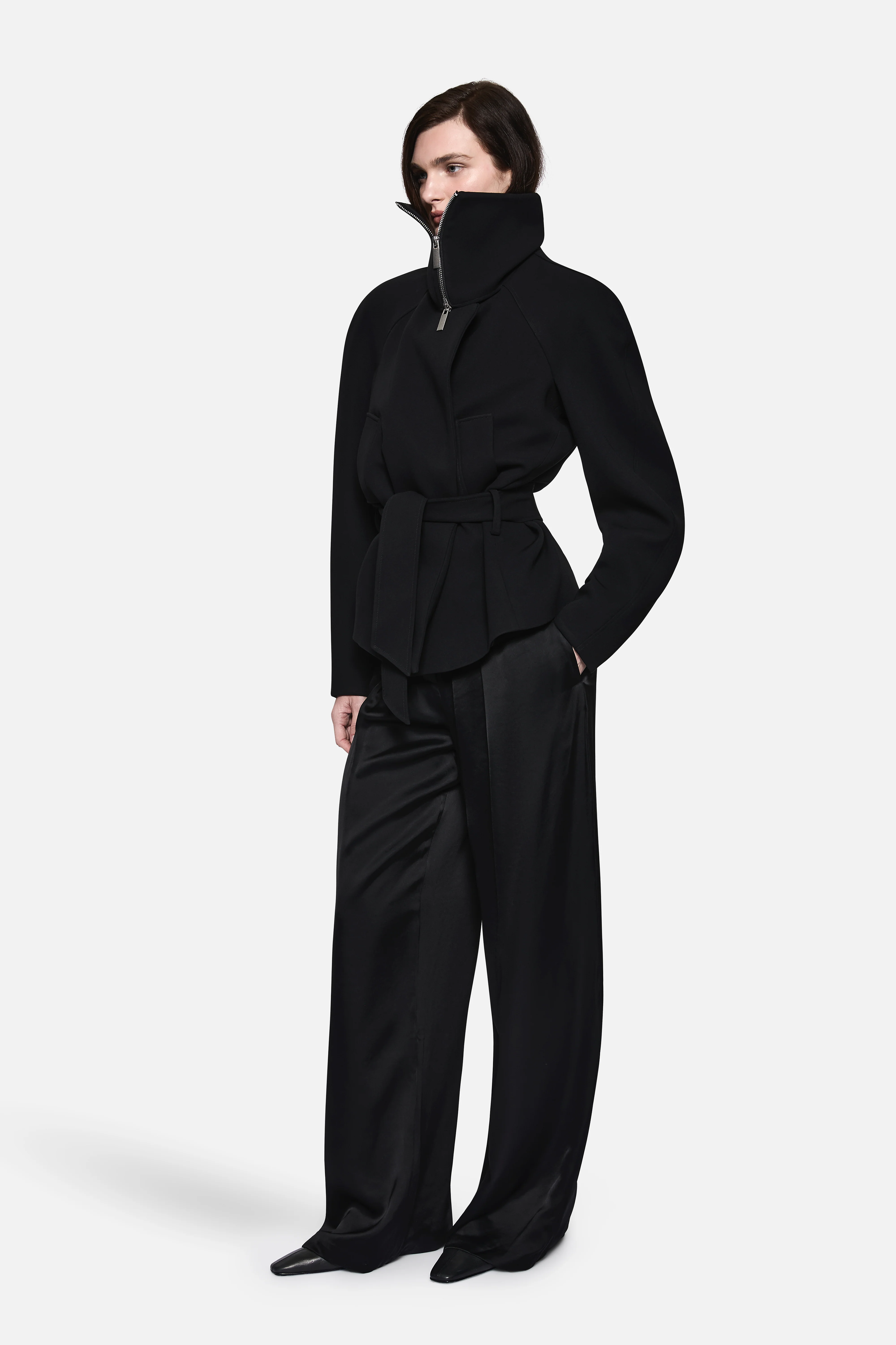 ACETATE COLLARED JACKET - Image 3