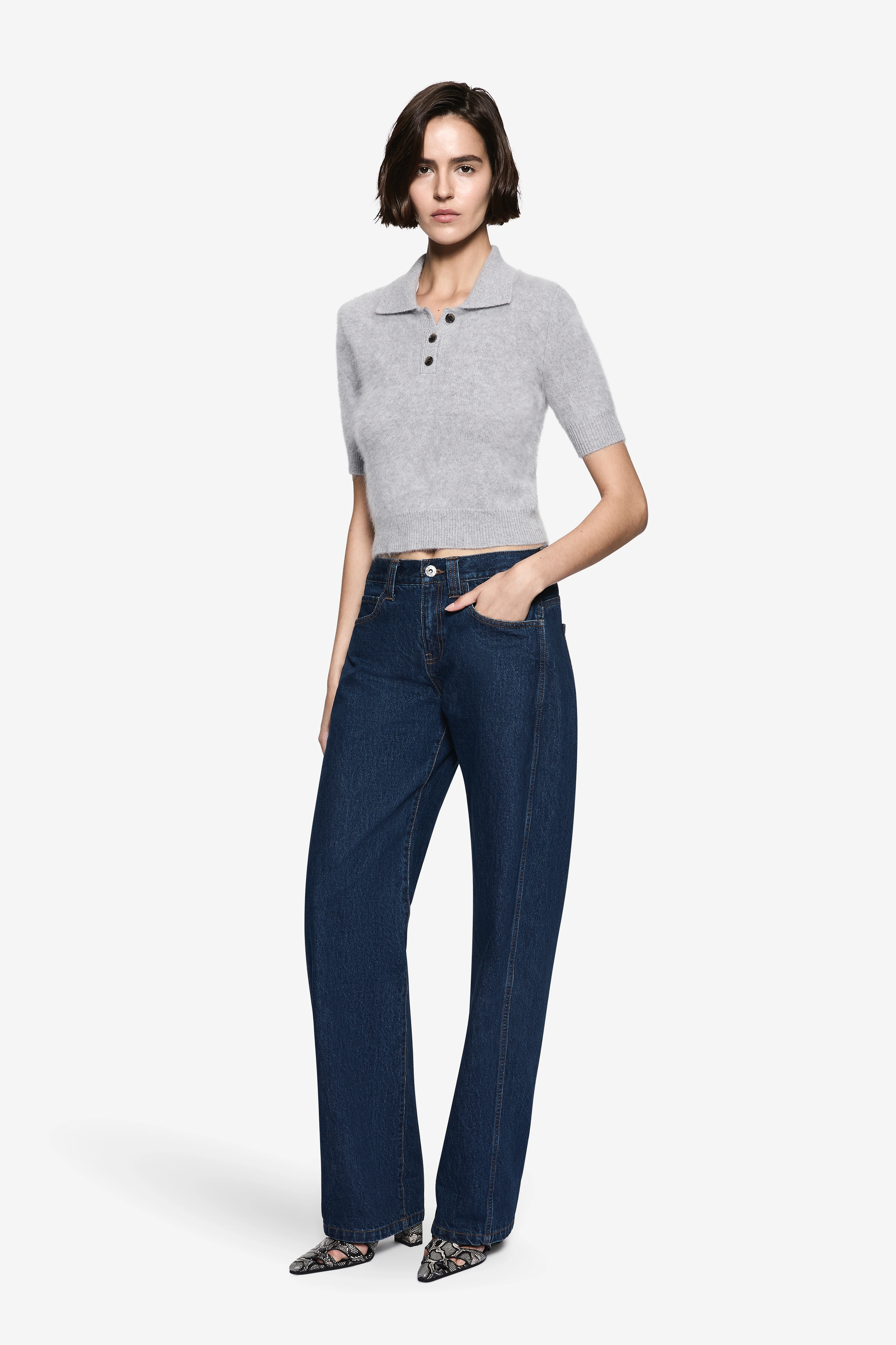 BRUSHED CASHMERE POLO - Image 3