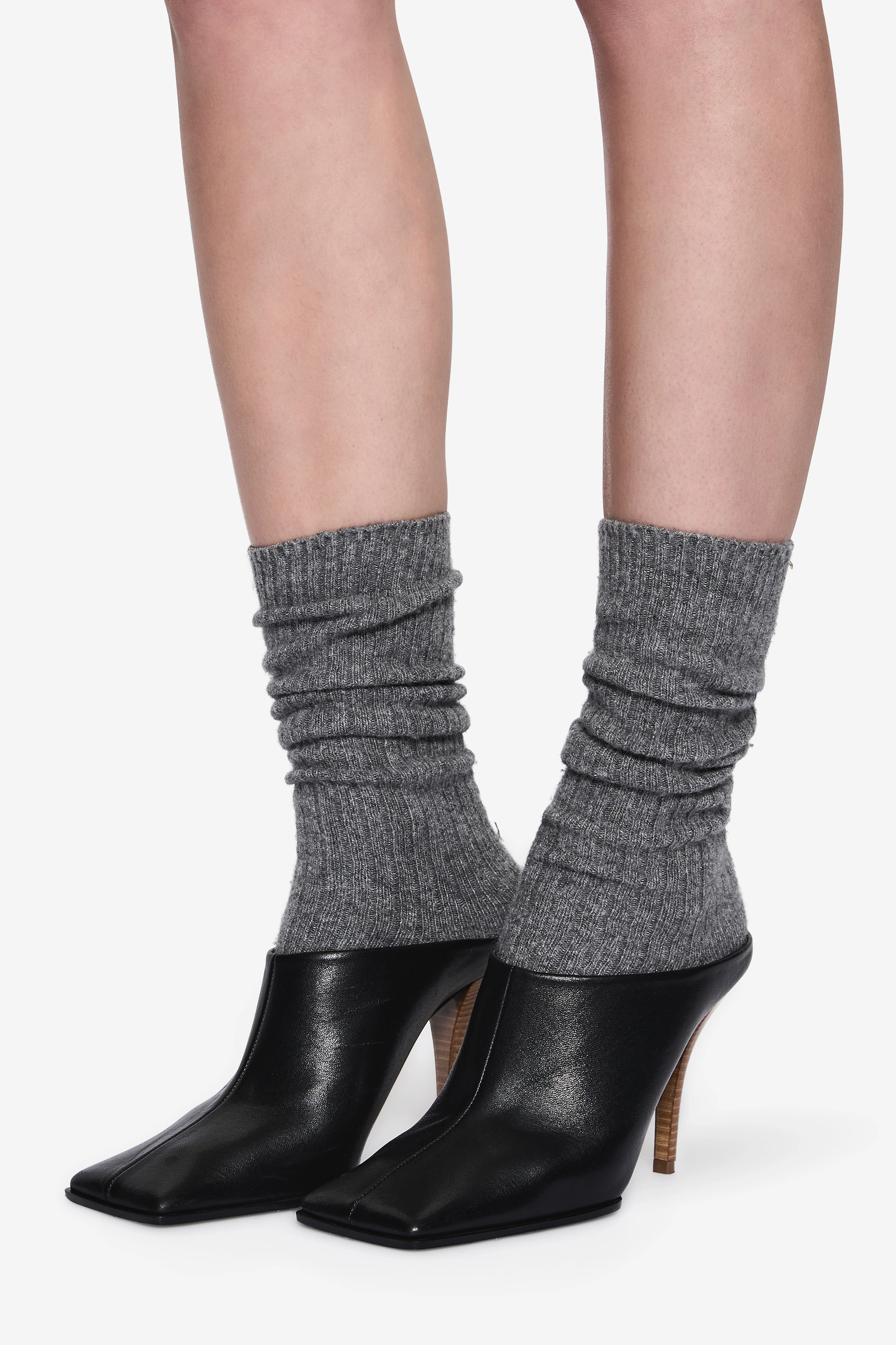 CASHMERE RIB SOCKS