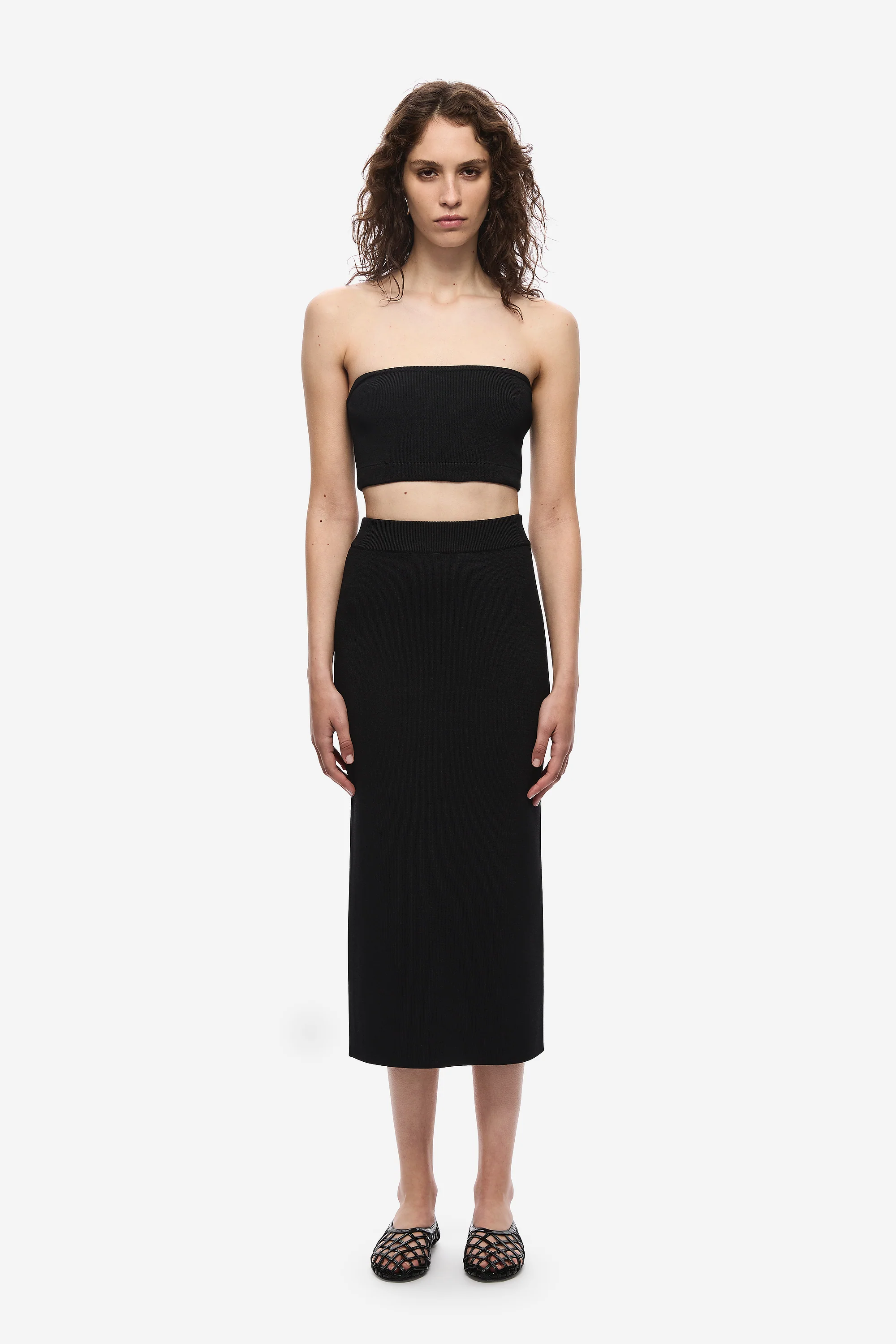 THE COMPACT KNIT COLUMN SKIRT - Image 4