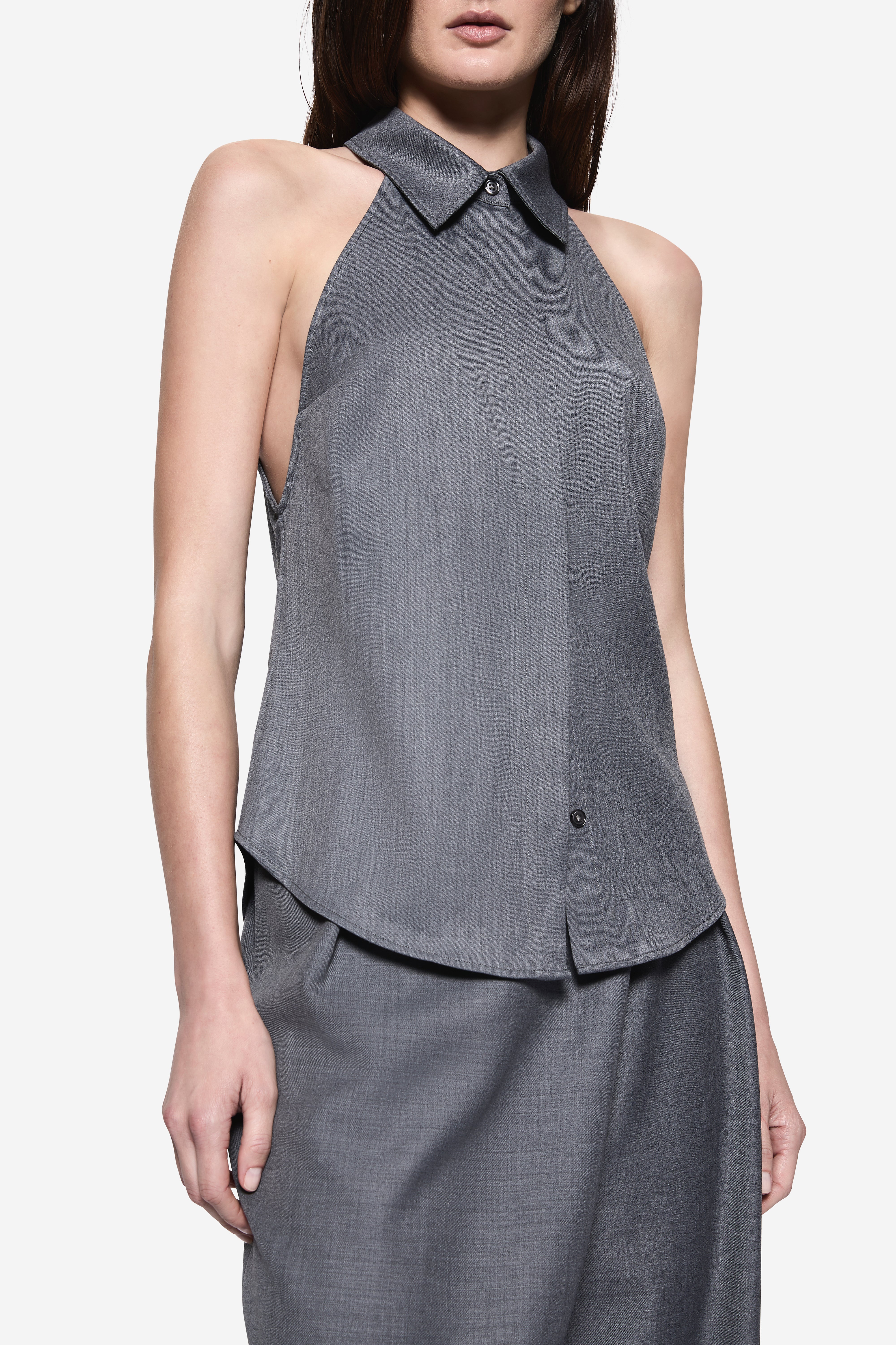 HALTER SUITING SHIRT