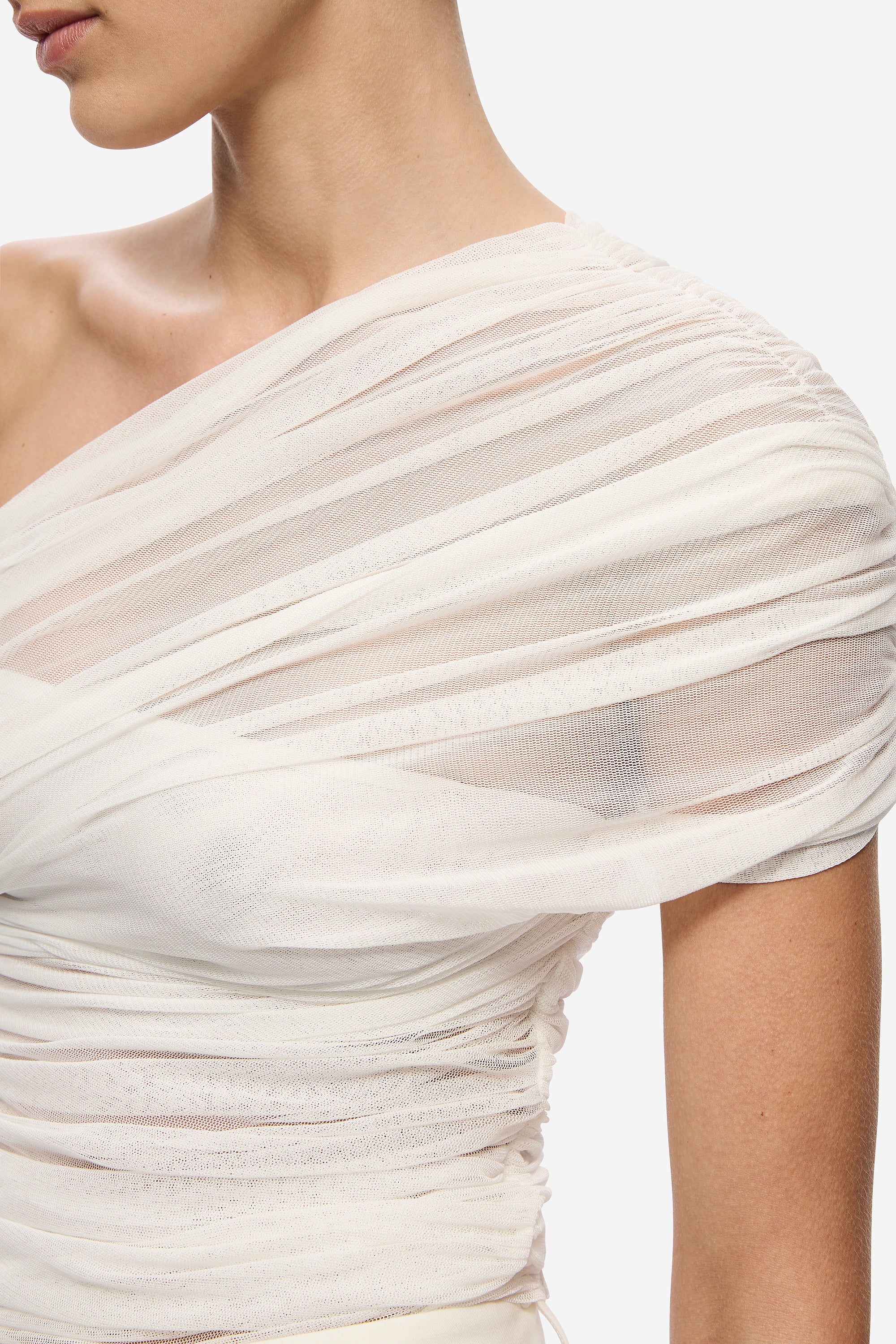 THE INTERWOVEN SILK TULLE TOP - Image 2