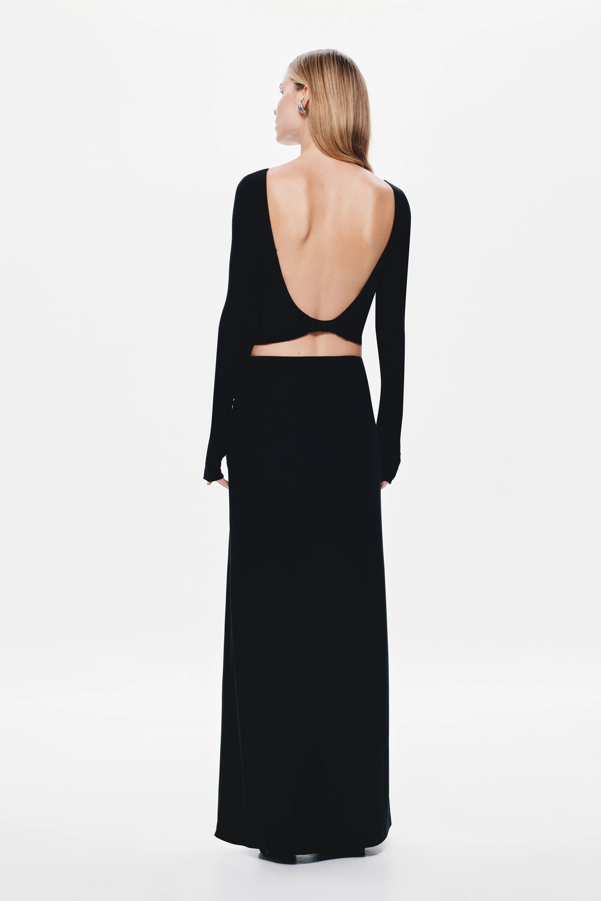 THE 'KENDALL' LONG SLEEVE JERSEY DRESS - Image 5