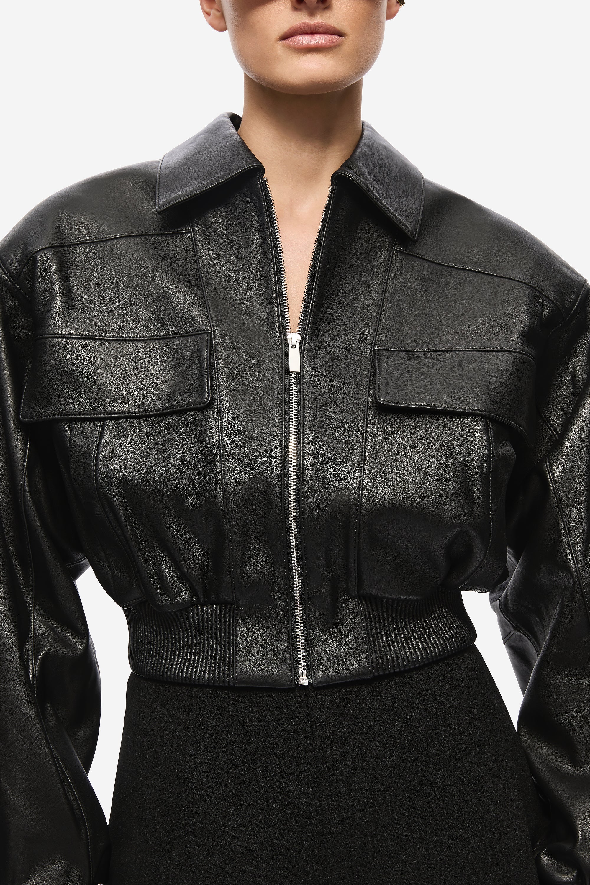 THE LEATHER AVIATOR JACKET - Image 3