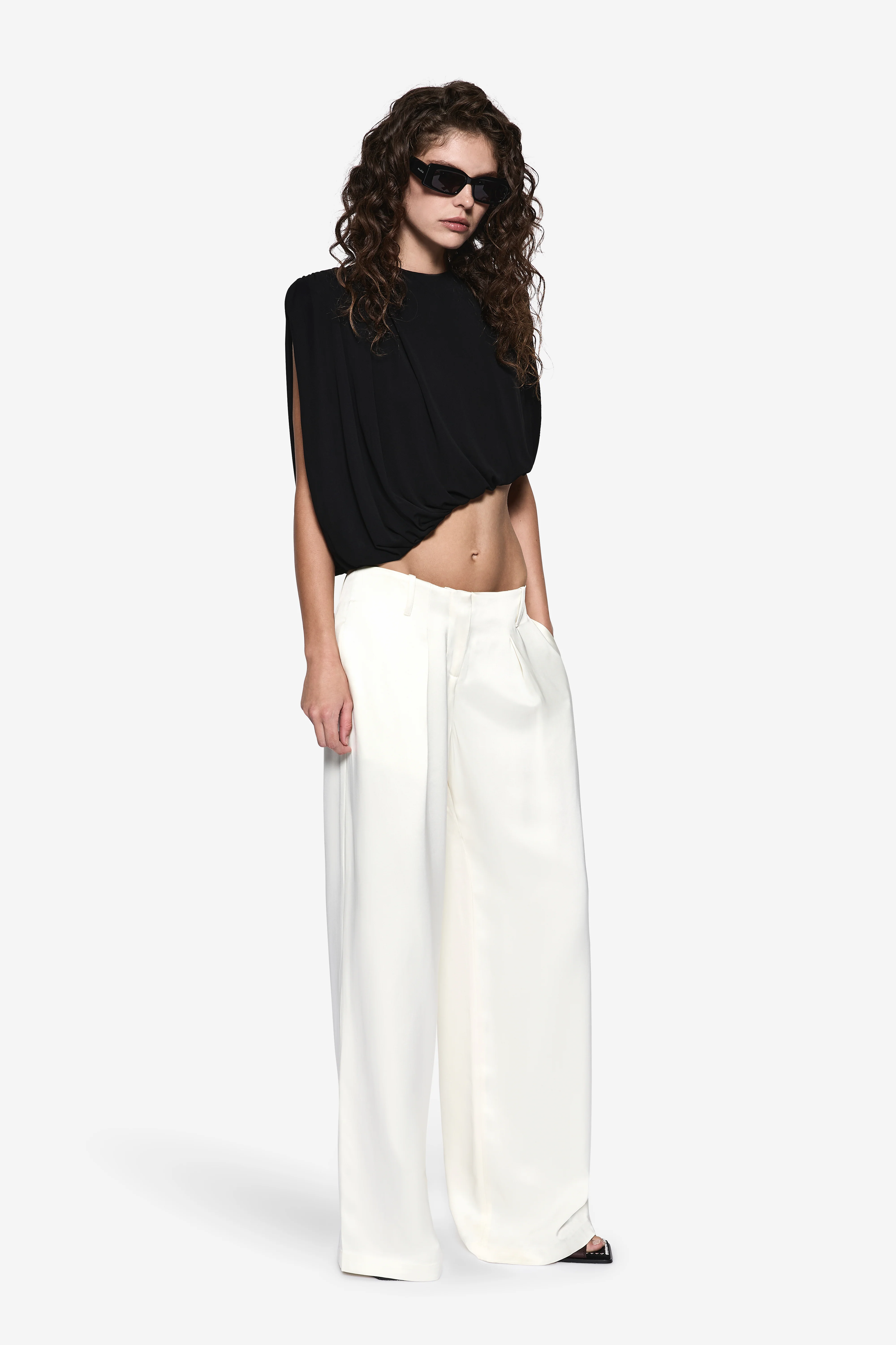 LIRIA JERSEY DRAPED TOP - Image 3