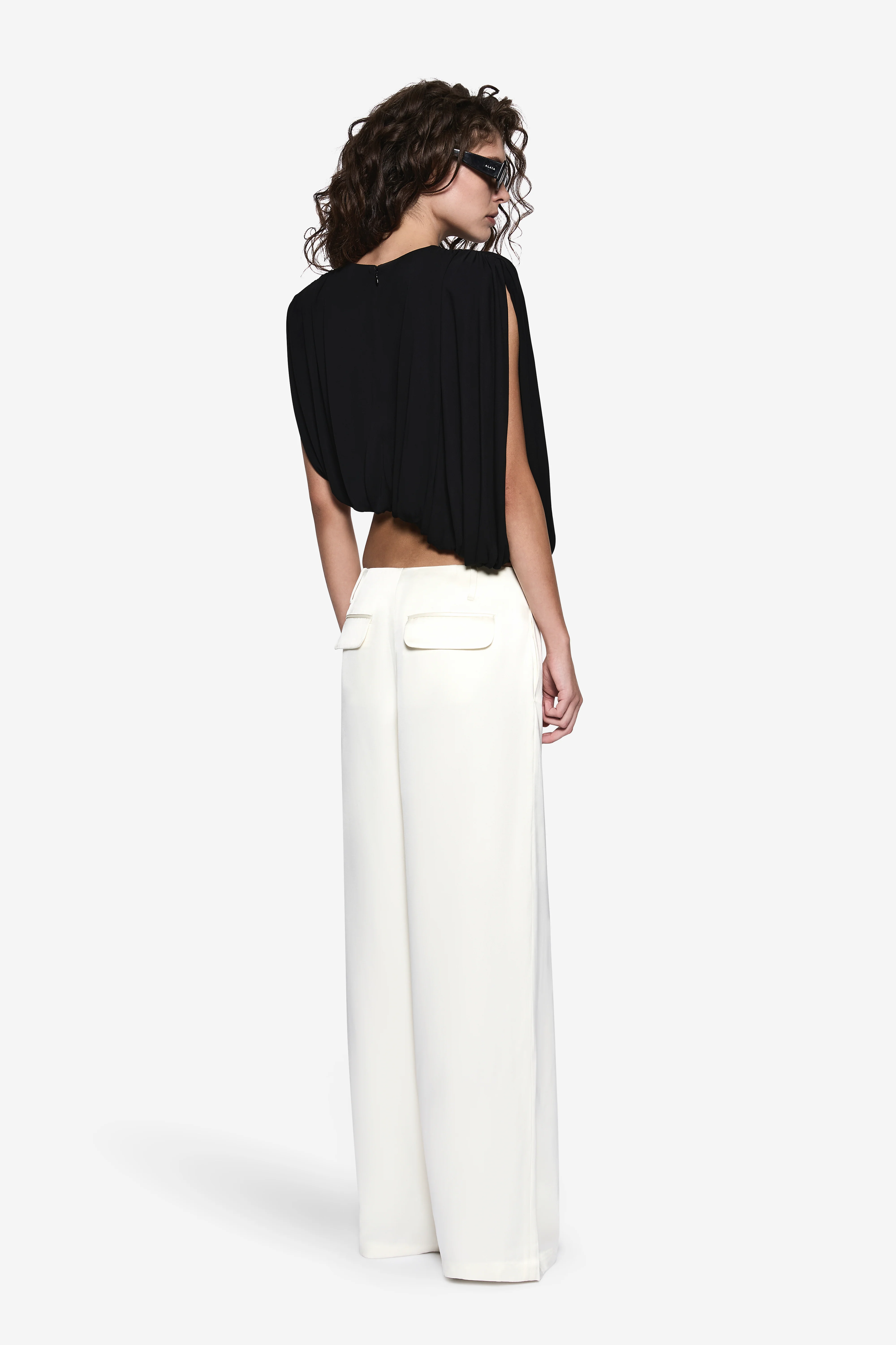 LIRIA JERSEY DRAPED TOP - Image 4