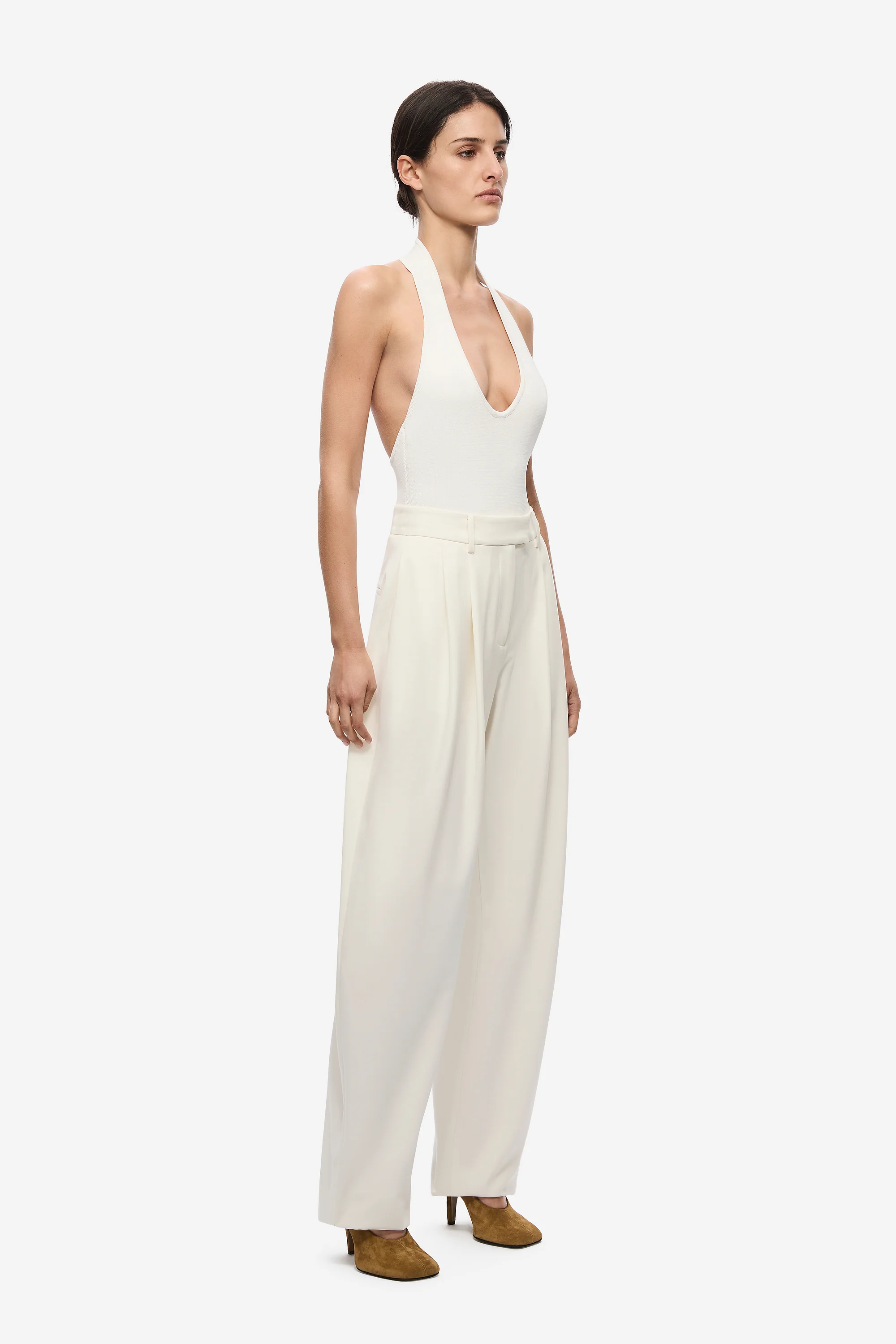 THE MEZZALUNA PLEATED BARREL LEG TROUSER - Image 5