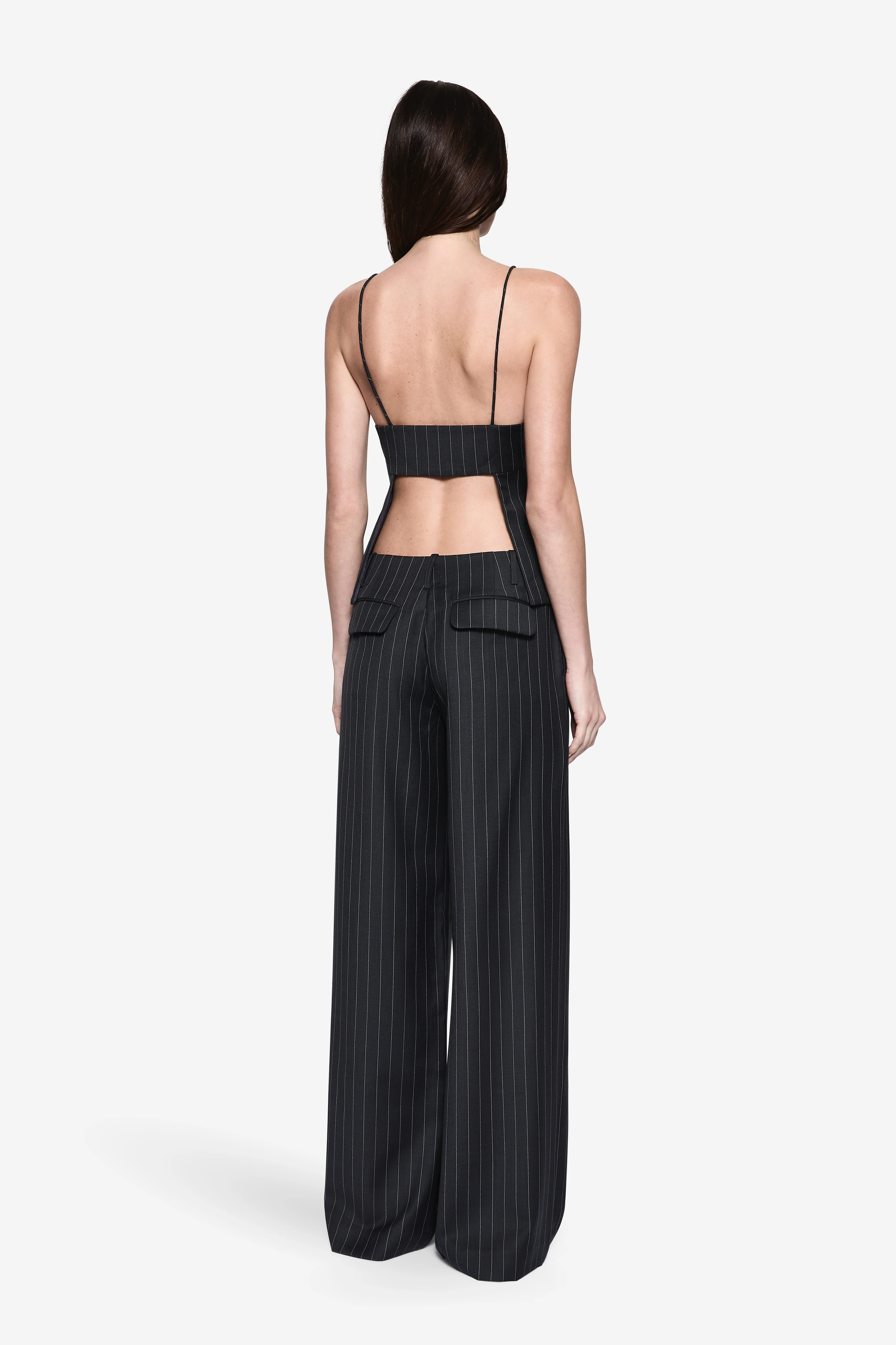 PINSTRIPE WOOL CAMI TOP - Image 3
