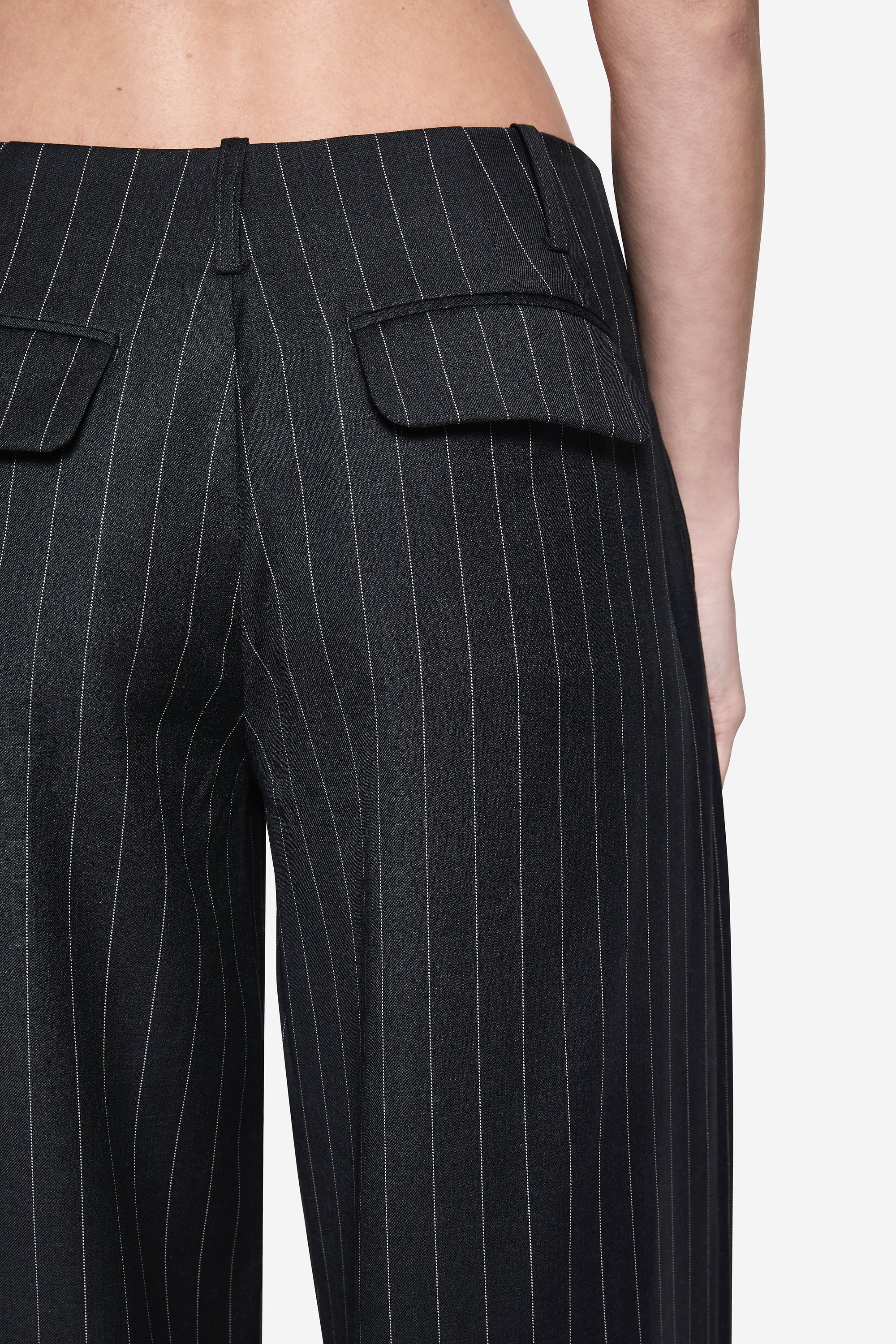 PINSTRIPE WOOL TAILORED PANT - Image 5