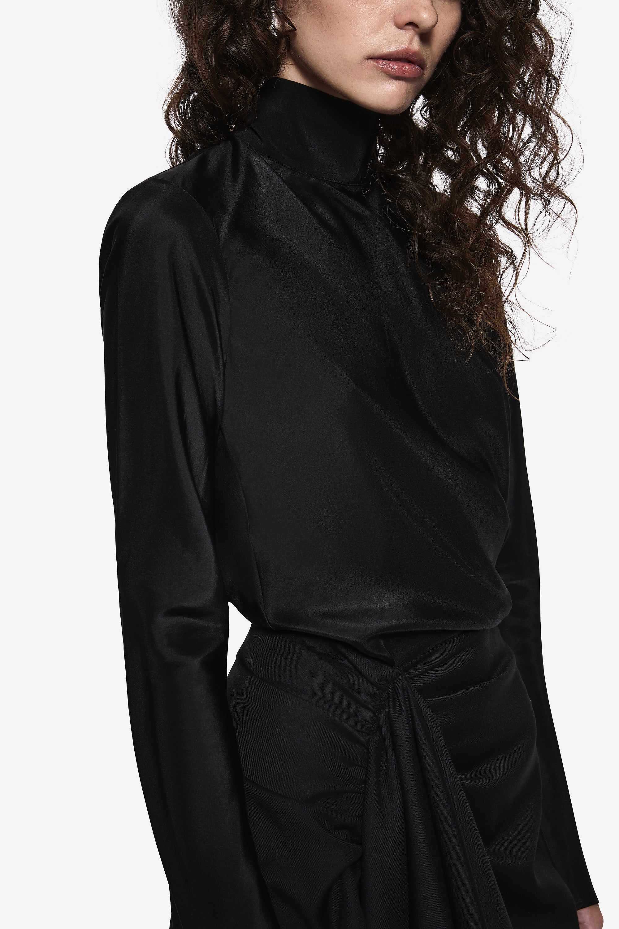 SHEER SILK BLOUSE