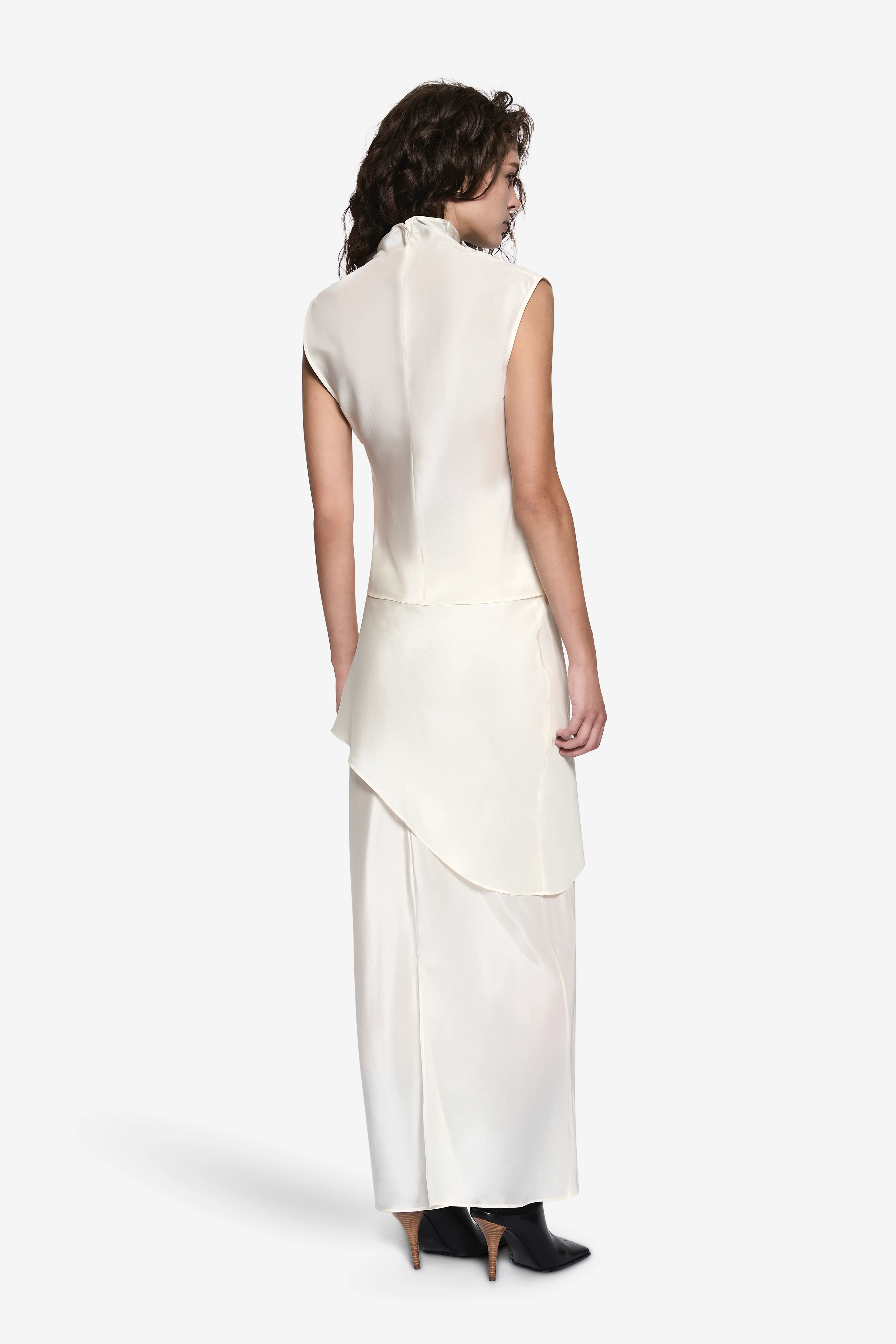 SILK BIAS SKIRT - Image 4