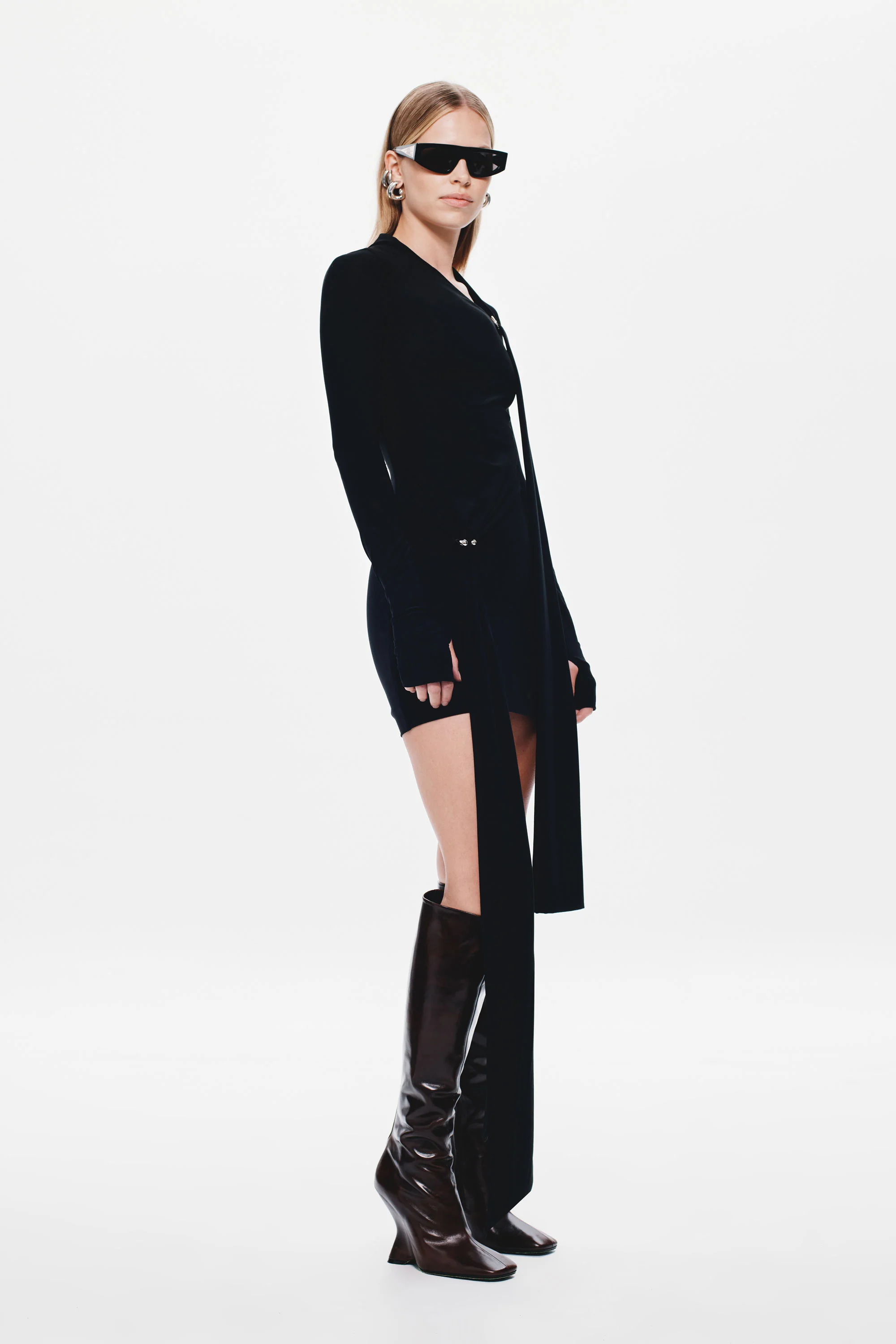THE 'TENSION' JERSEY MINI DRESS - Image 4