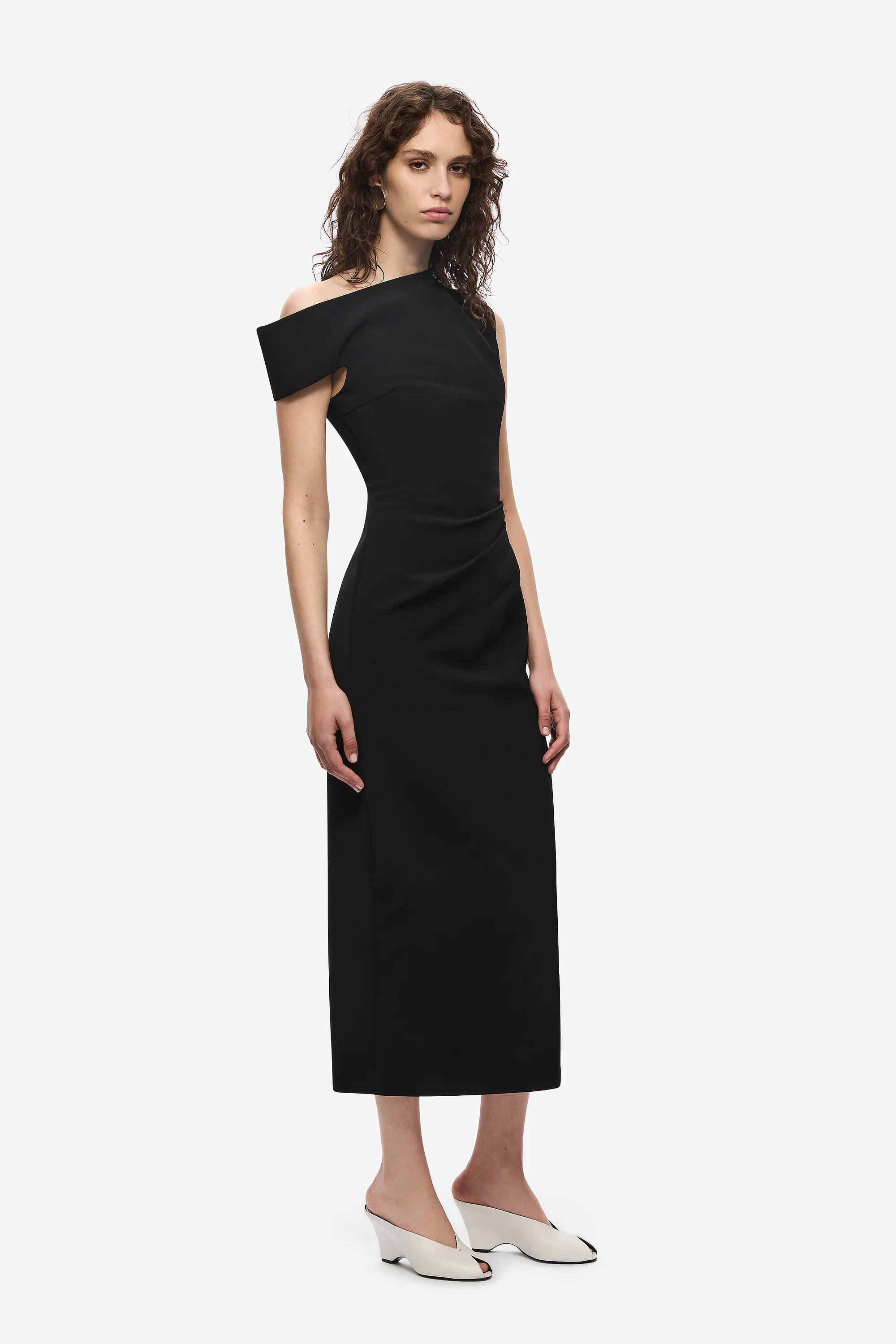 THE BLAIR CREPE MIDI DRESS