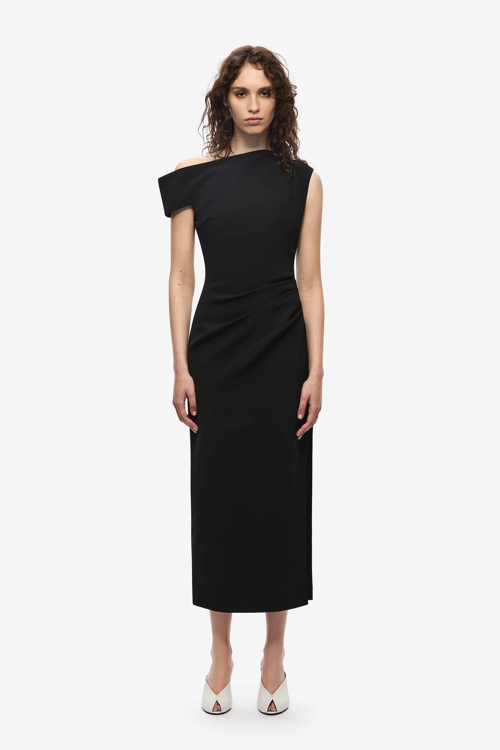 THE BLAIR CREPE MIDI DRESS - Image 3