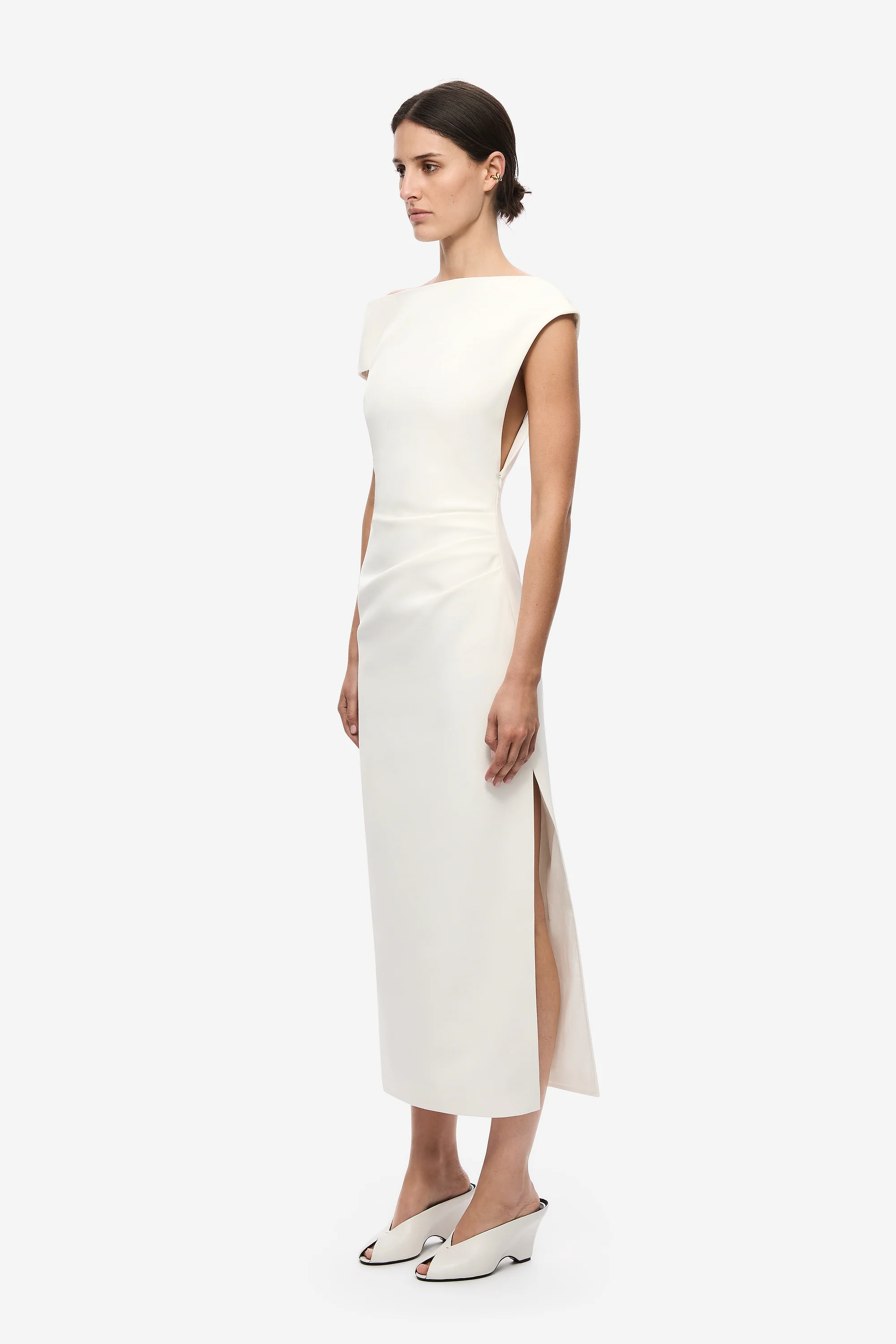 THE BLAIR CREPE MIDI DRESS - Image 3