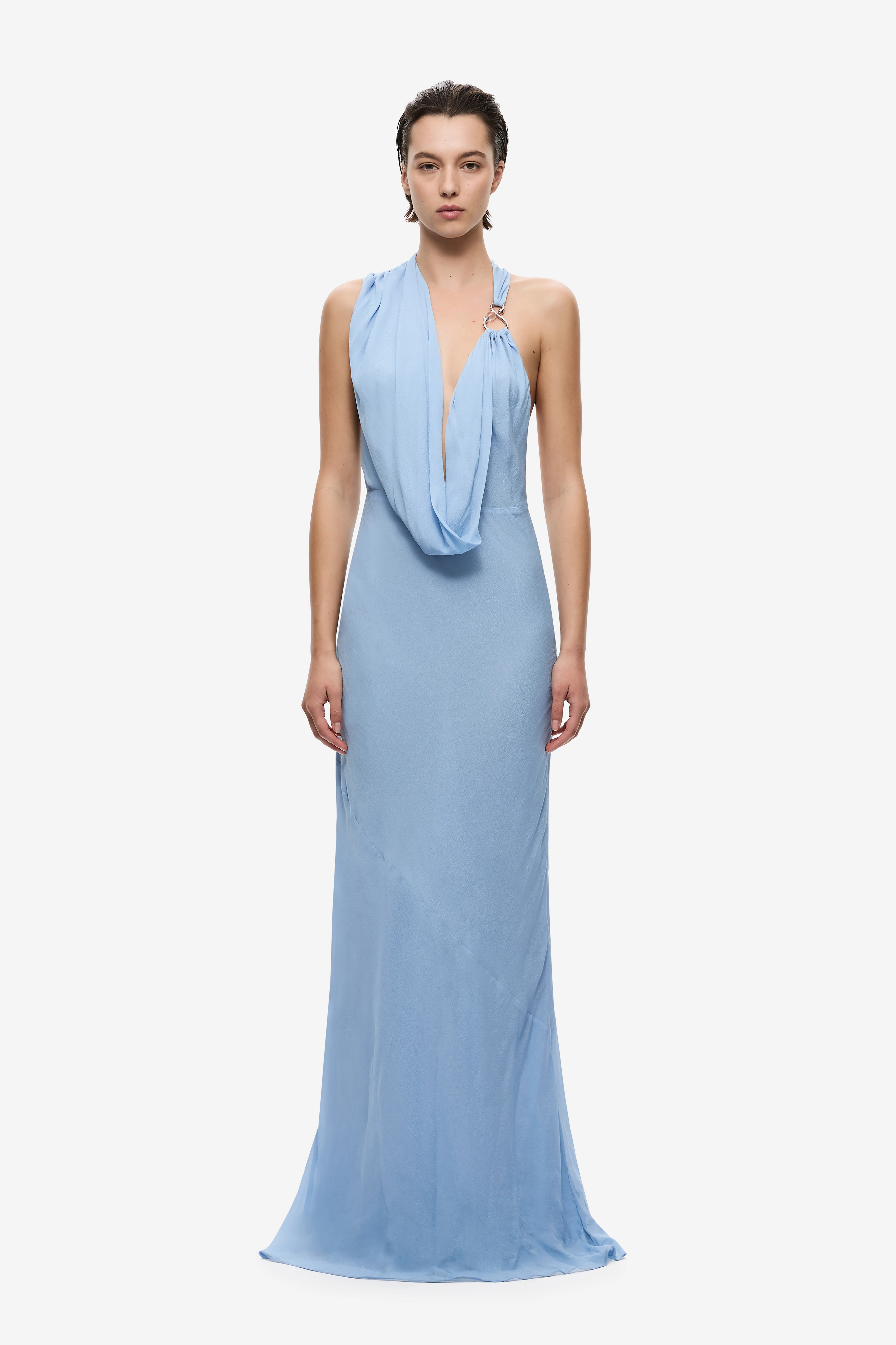 THE CASCADA DRAPED DRESS