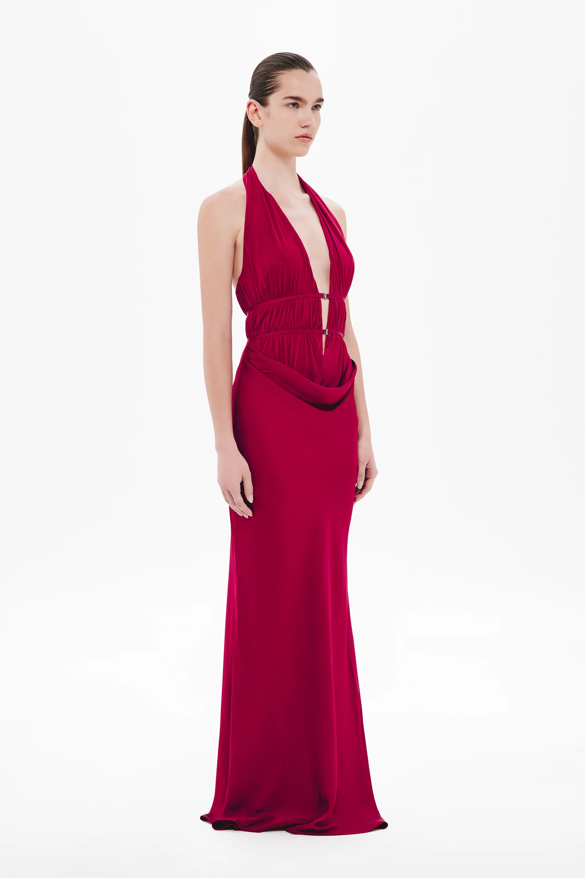 THE CELINE SATIN DRESS - Image 3