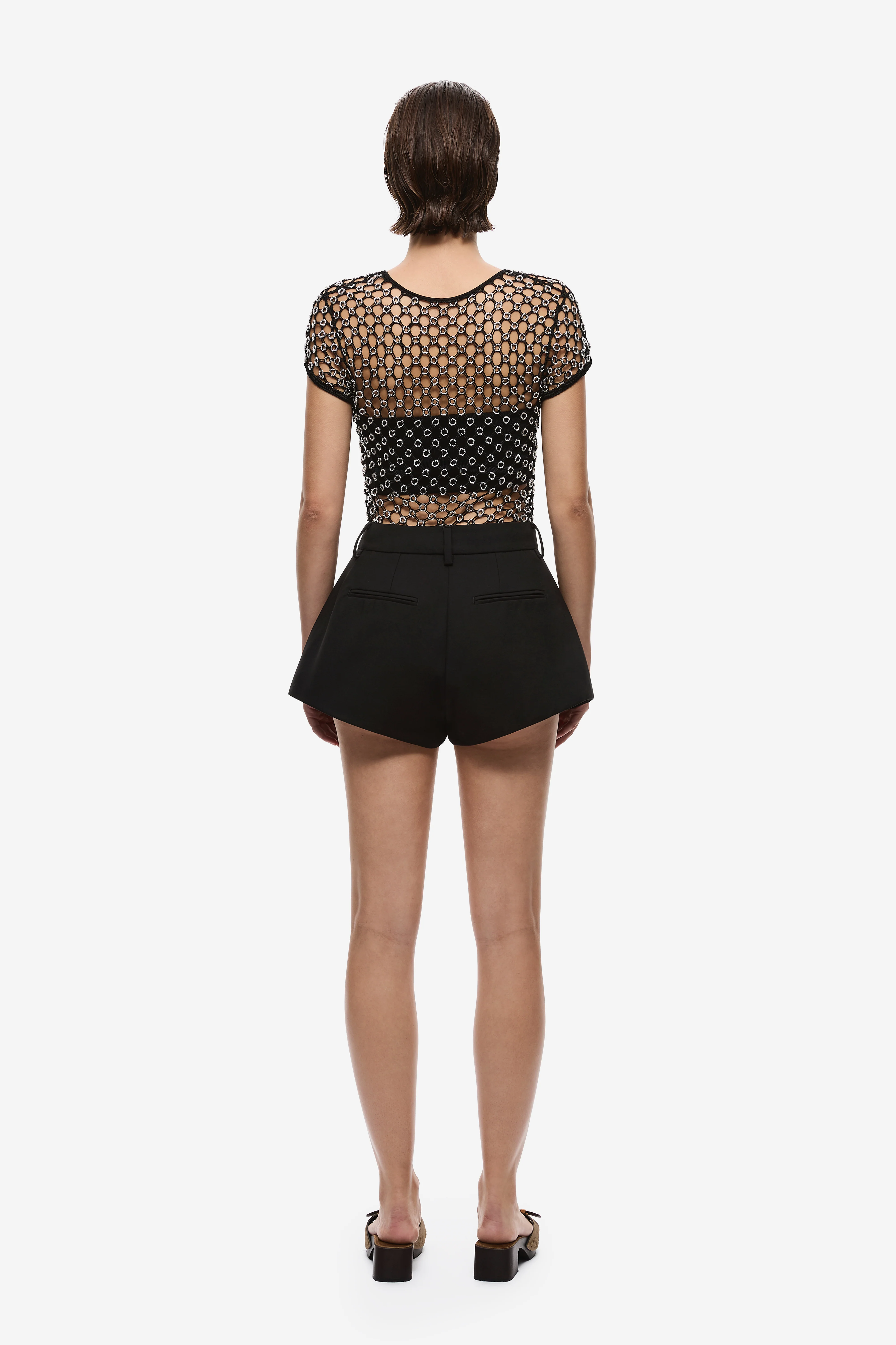THE HAND CROCHET BEADED CROPPED TEE - Image 4