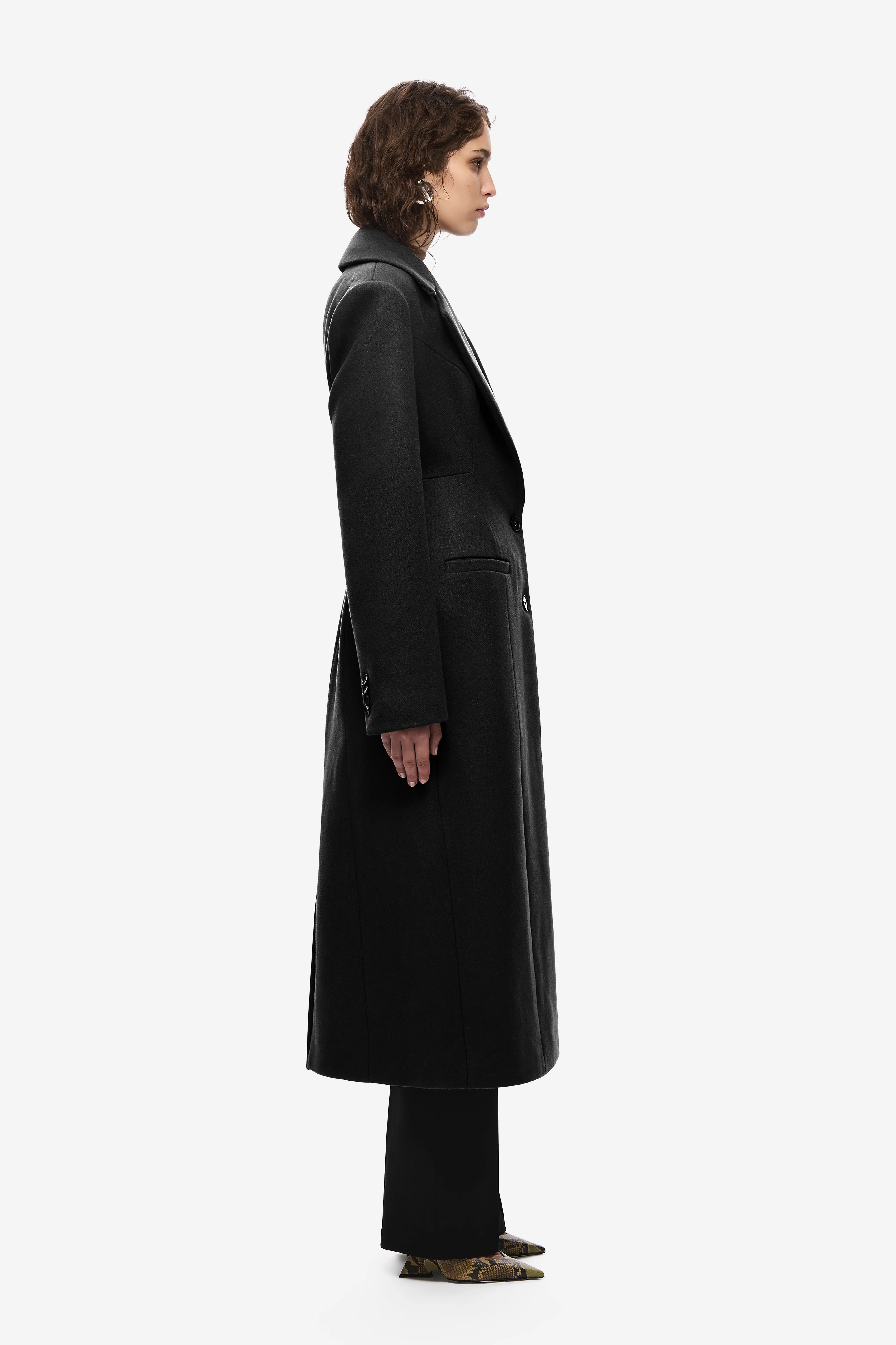 THE HOURGLASS TAILORED WOOL COAT - Image 3