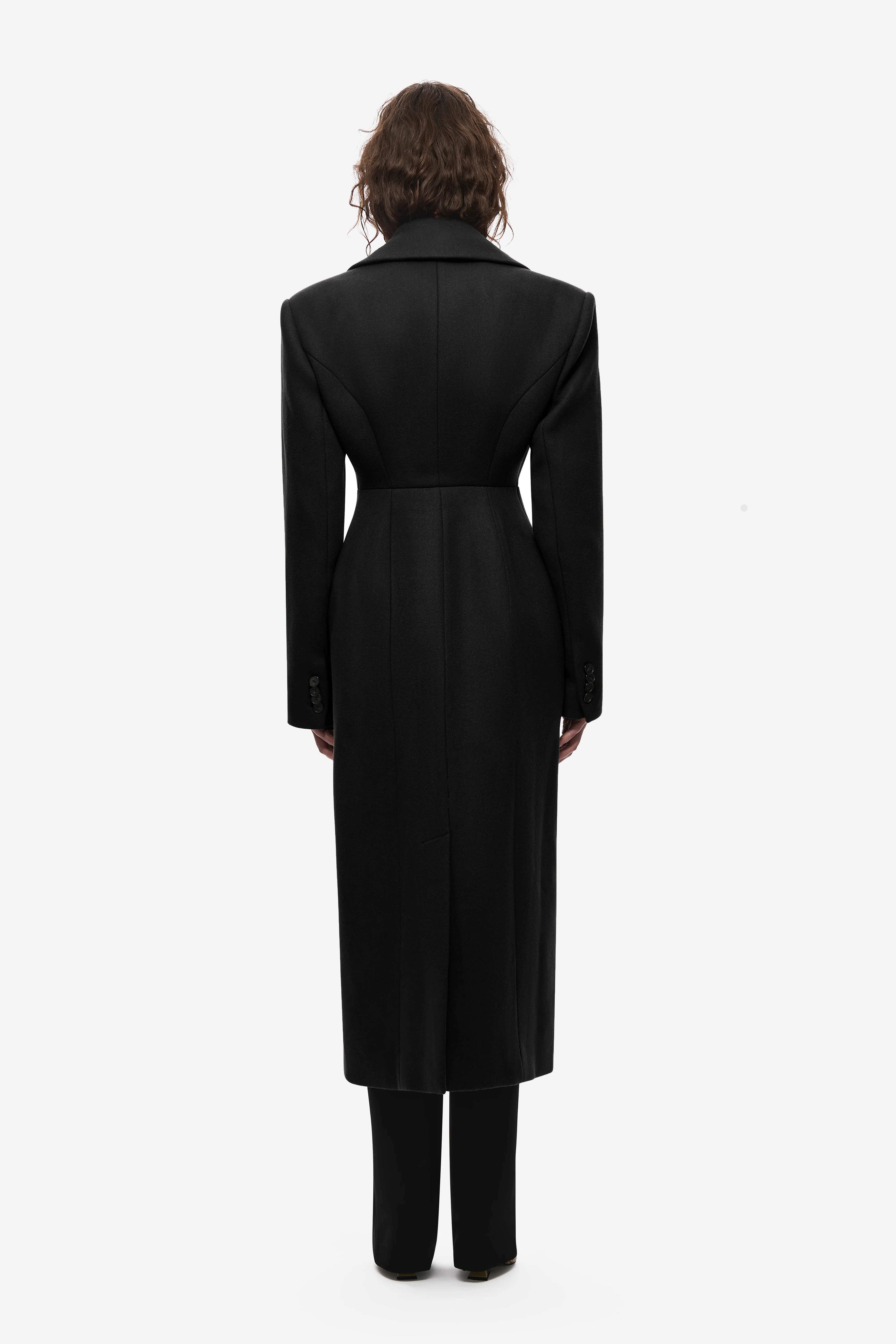 THE HOURGLASS TAILORED WOOL COAT - Image 4