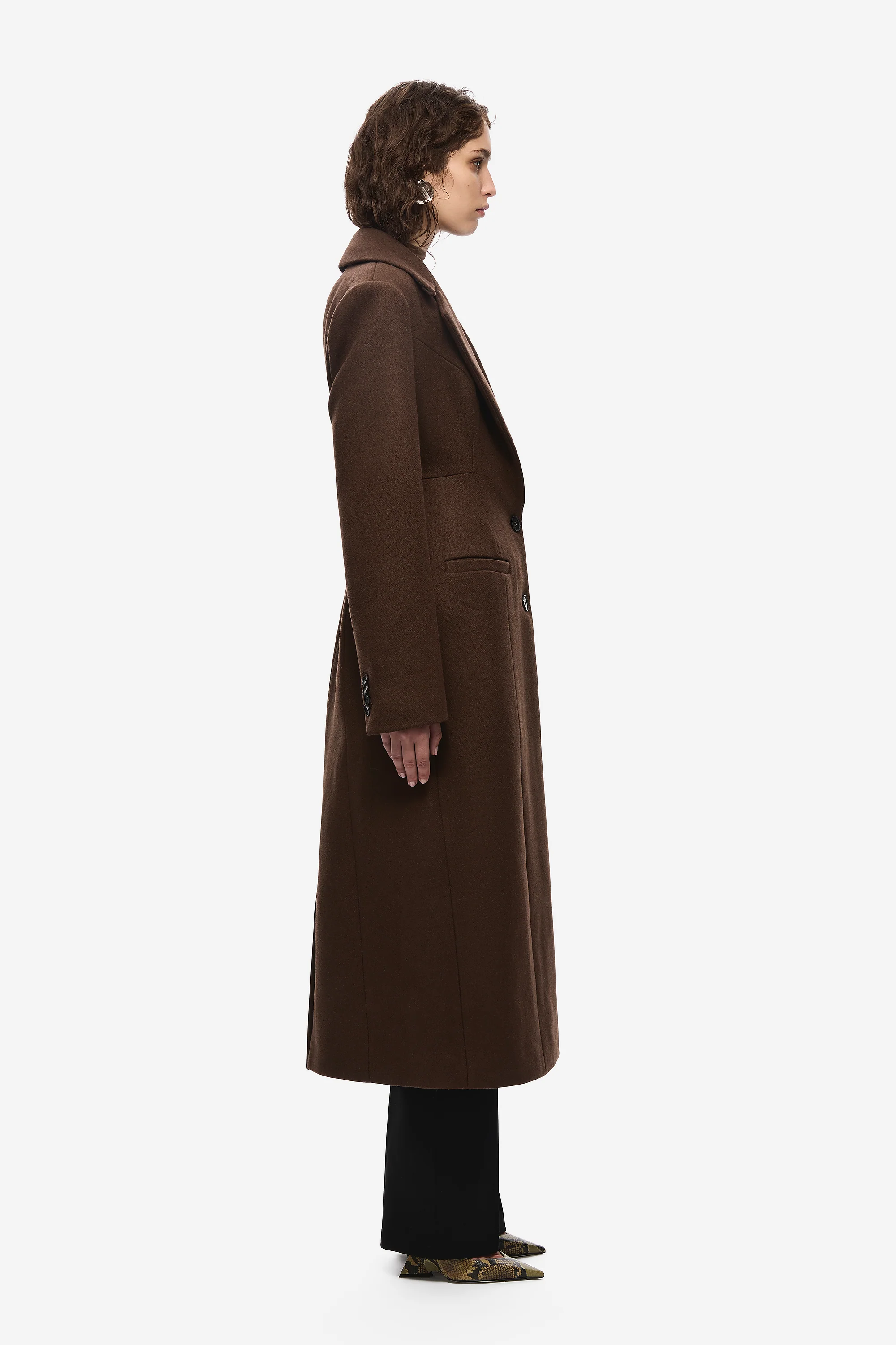 THE HOURGLASS TAILORED WOOL COAT - Image 4