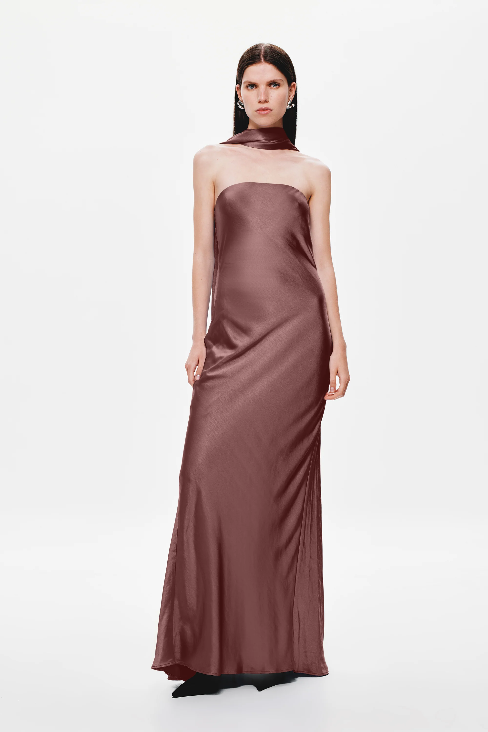 THE LILIA SATIN DRESS - Image 3