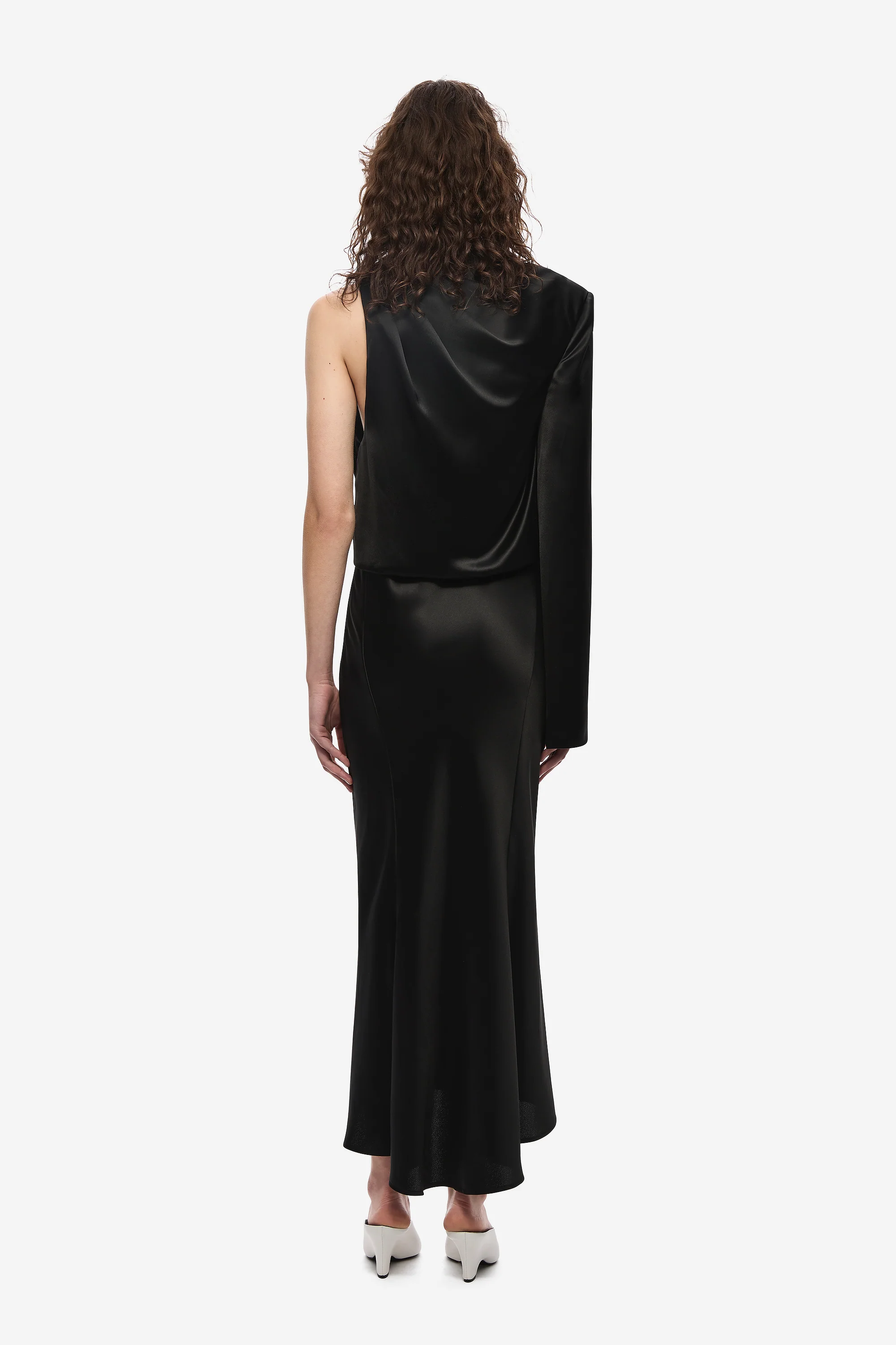 THE MANTELLO SATIN MIDI DRESS - Image 4