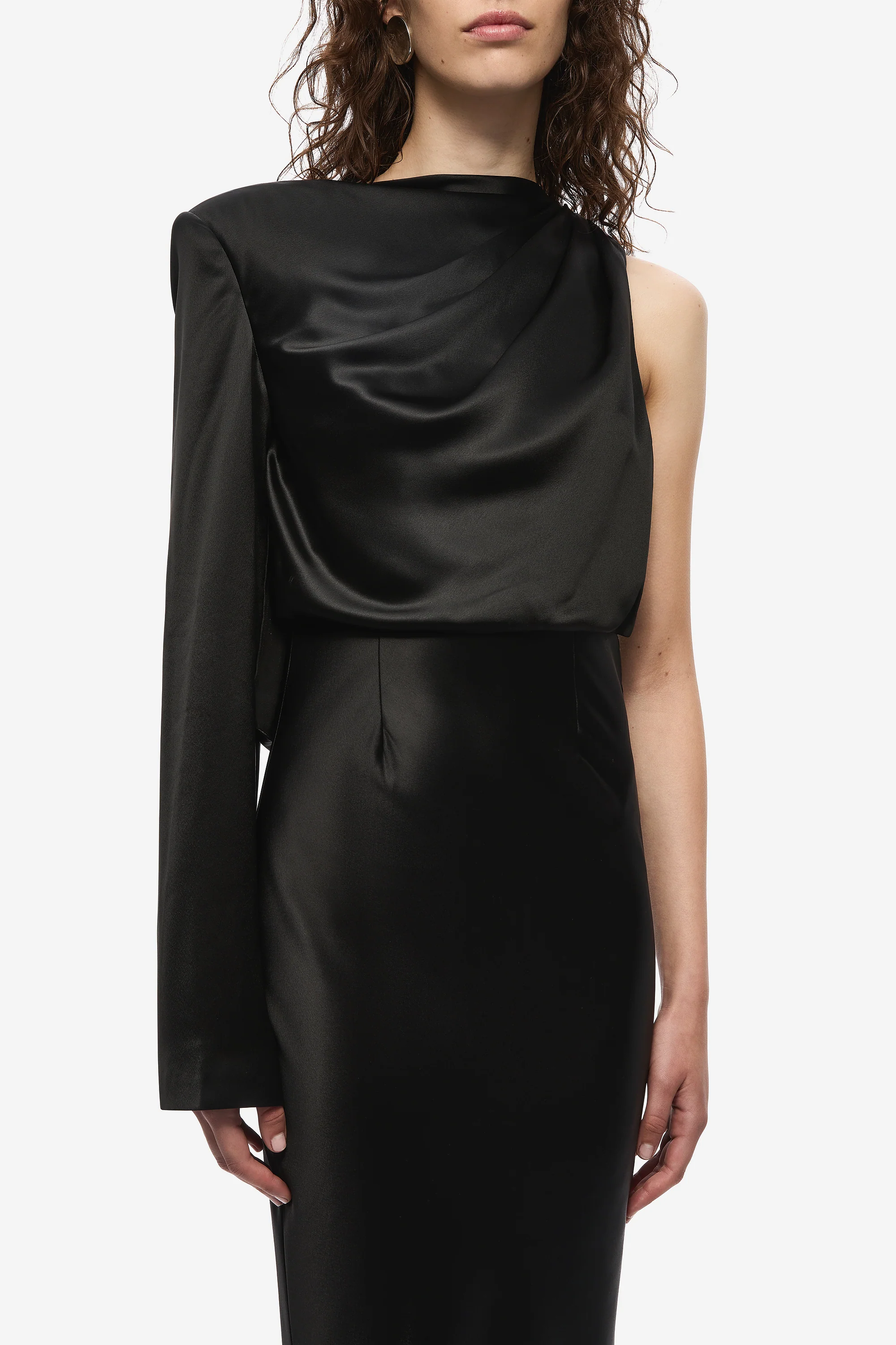 THE MANTELLO SATIN MIDI DRESS - Image 5