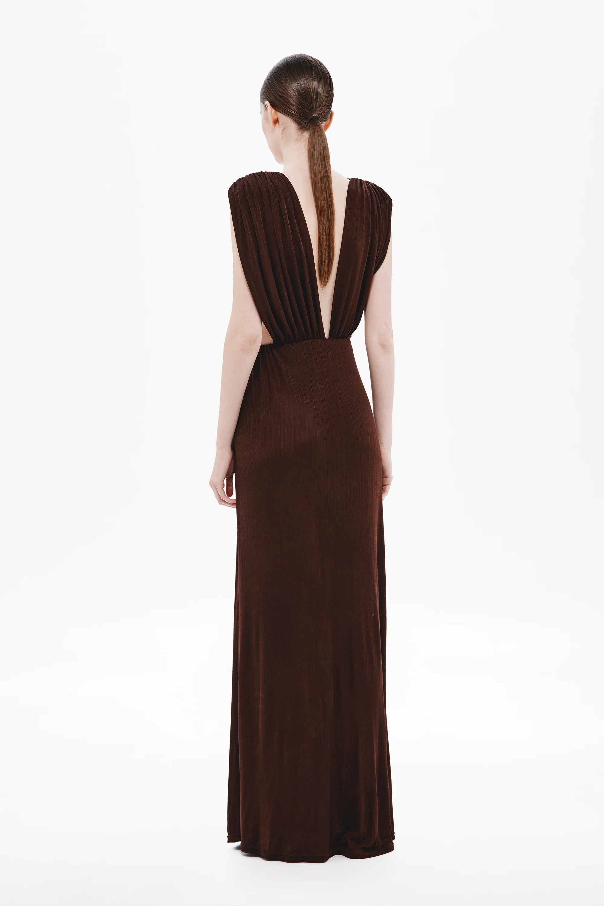 THE NAOMI DRAPED RIB DRESS - Image 4