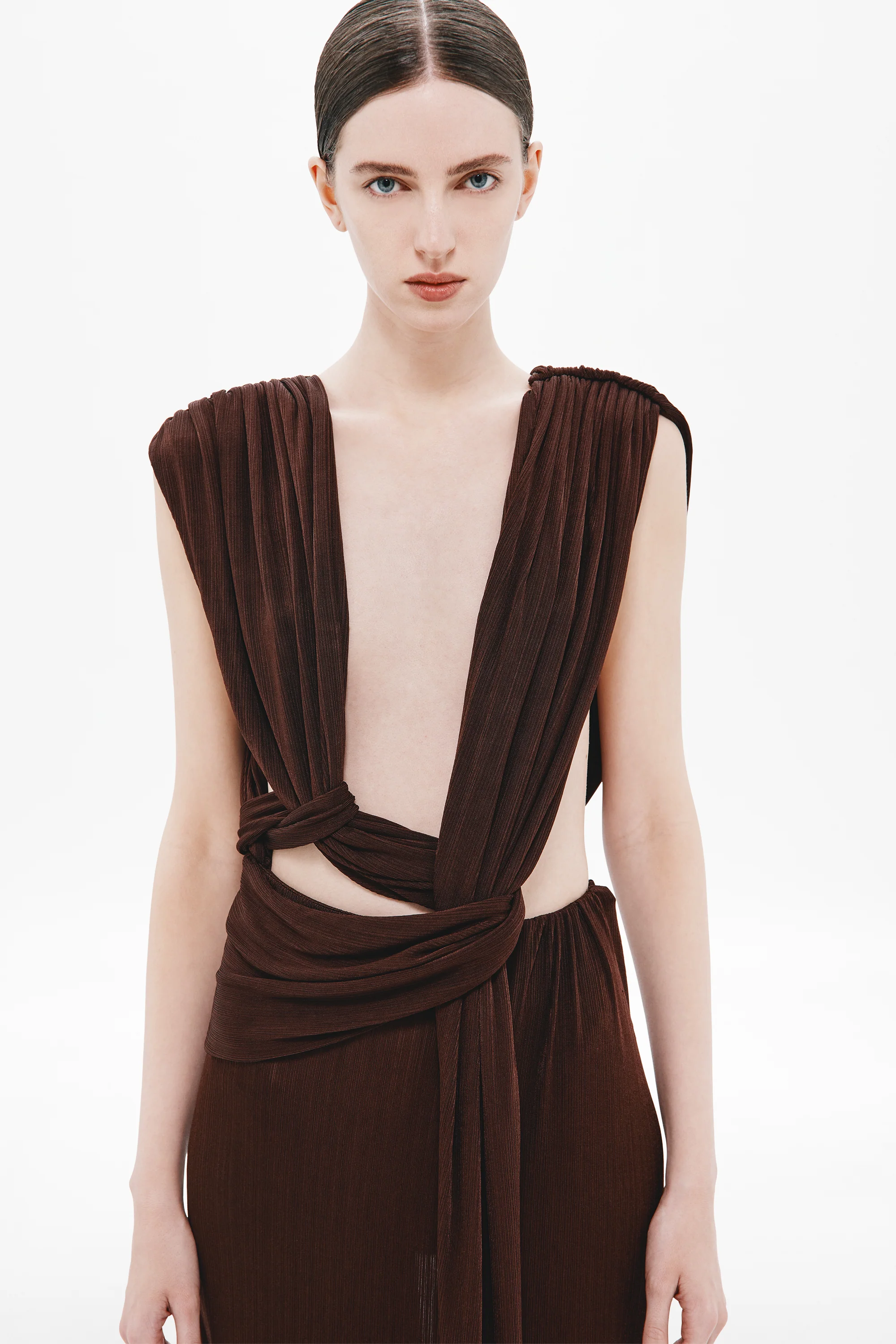THE NAOMI DRAPED RIB DRESS - Image 5