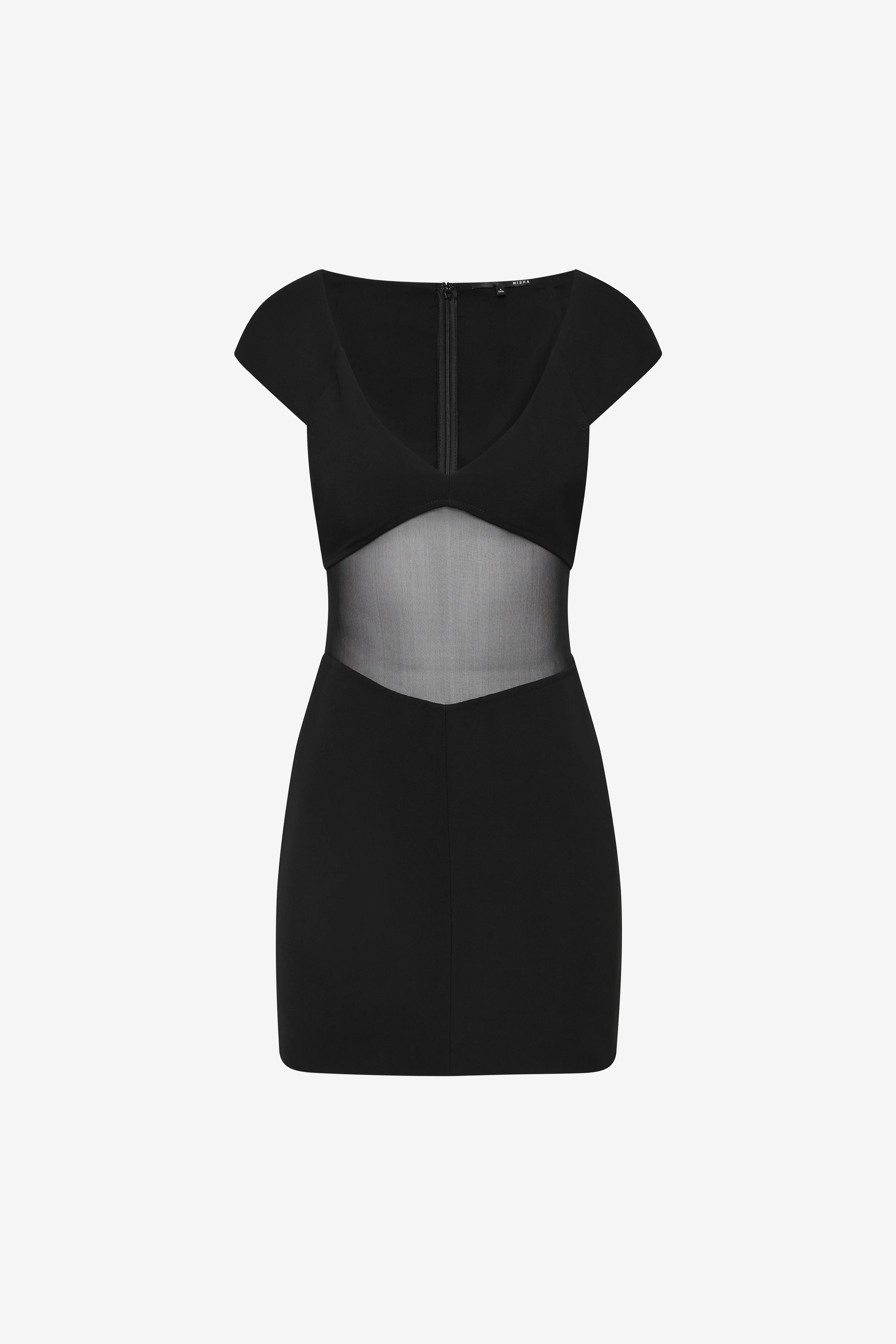 THE SALVADOR BONDED CREPE MINI DRESS