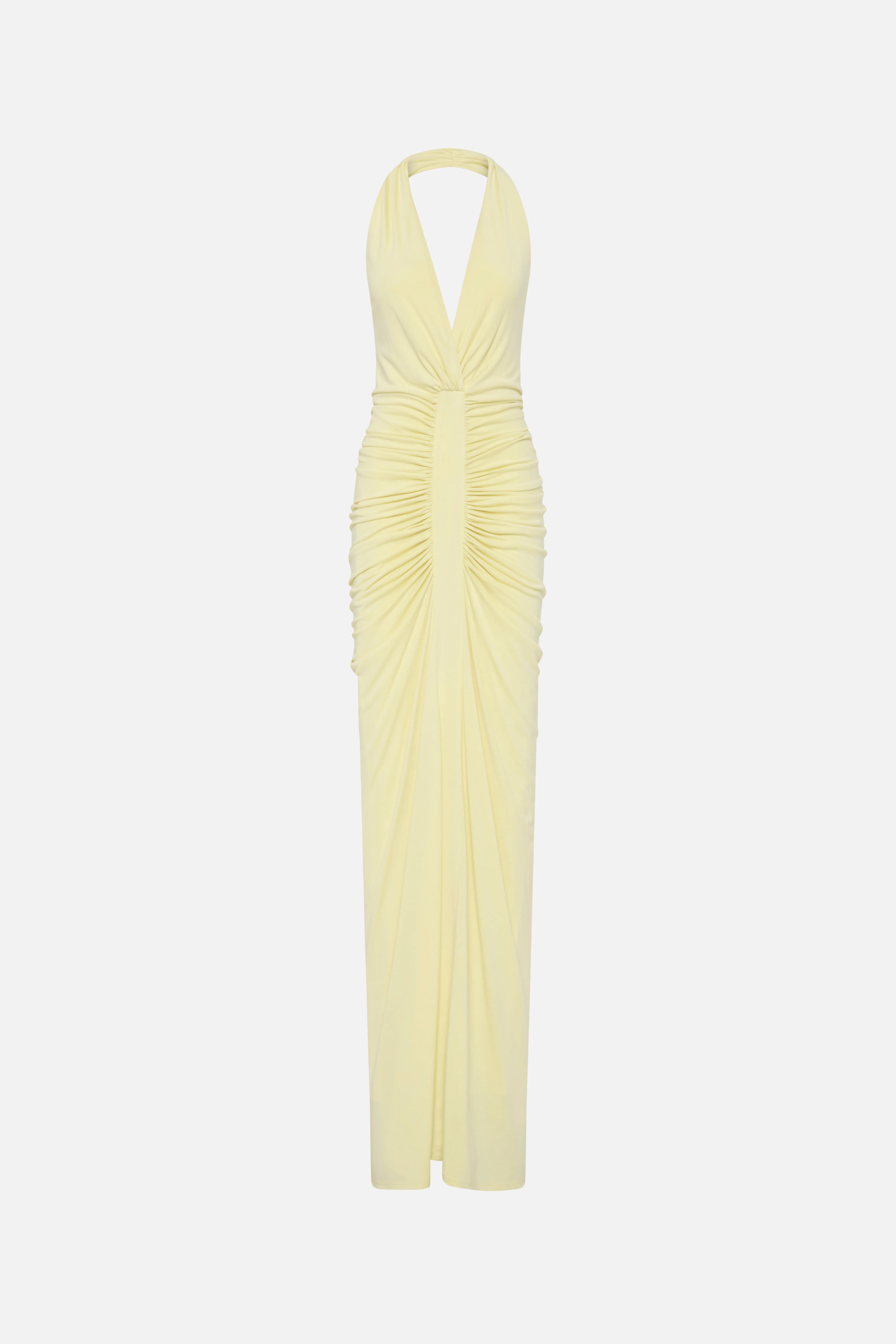 THE VENUS GATHERED CUPRO DRESS - Image 2