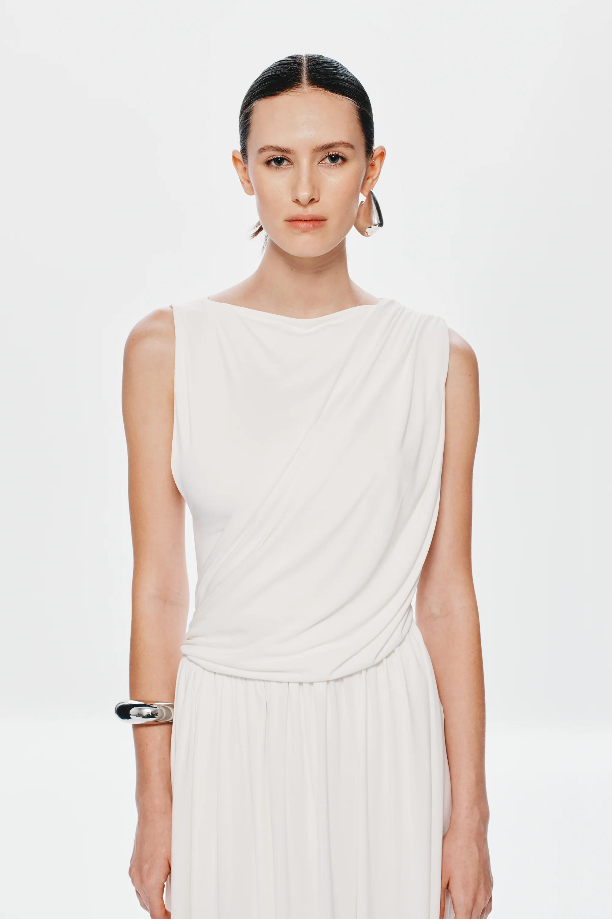 THE WATERFALL CUPRO DRESS - Image 3